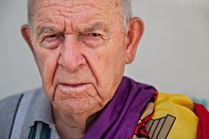 Virgilio Peña, 101 años. Vivió en un campo de refugiados en Francia y más tarde en Buchenwald, uno de los campos de exterminio nazis.
